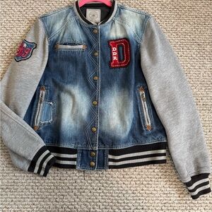 Double D Ranch Blue and Gray Jean Jacket